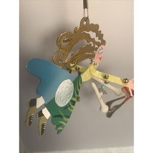 Vintage SILVESTRI‎ by Karen Rossi Fanciful Flights Ornament  - Angel Lady Golfer
